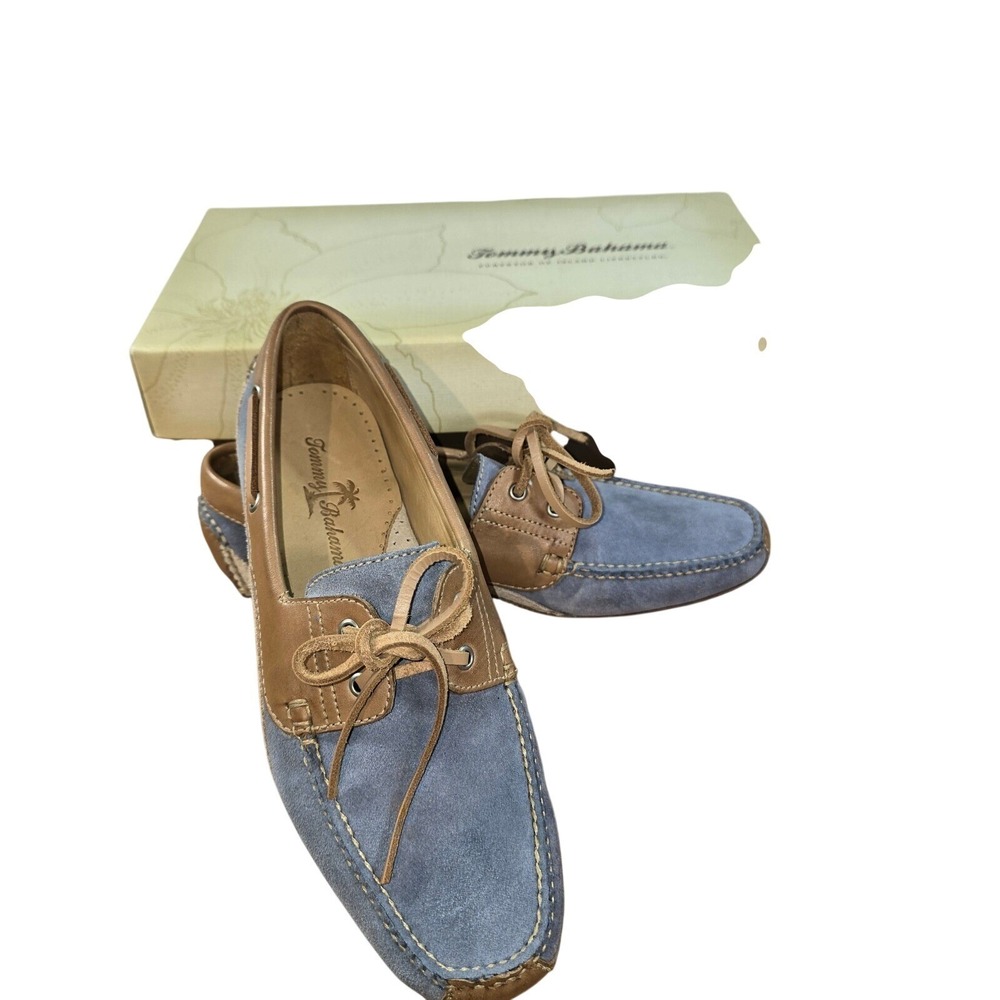 Tommy Bahama‎ Maiden Voyage Women's Size 7 Loafer Moccasins Shoes Suede Leather